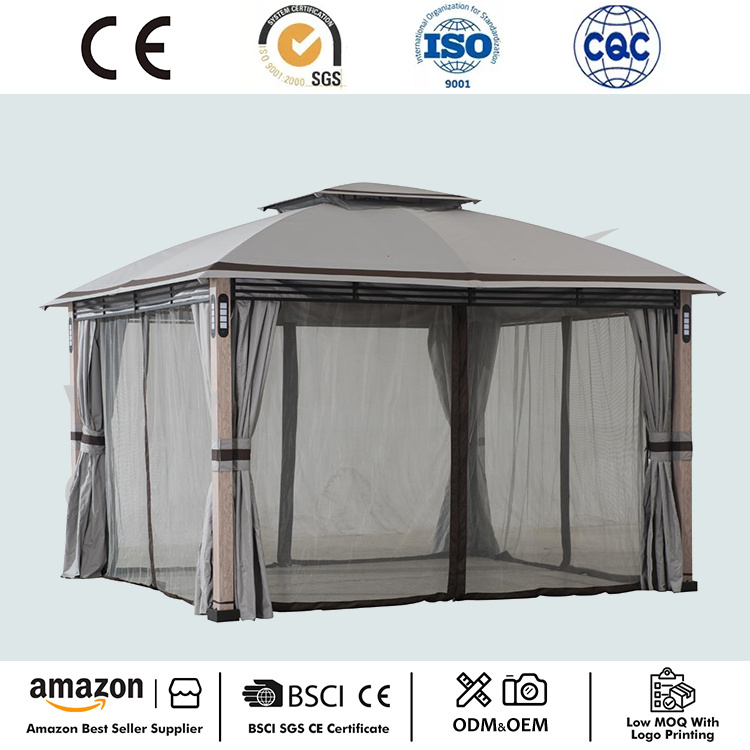 2 ຊັ້ນ Backyard Goadyard Gazebo ເທິງ