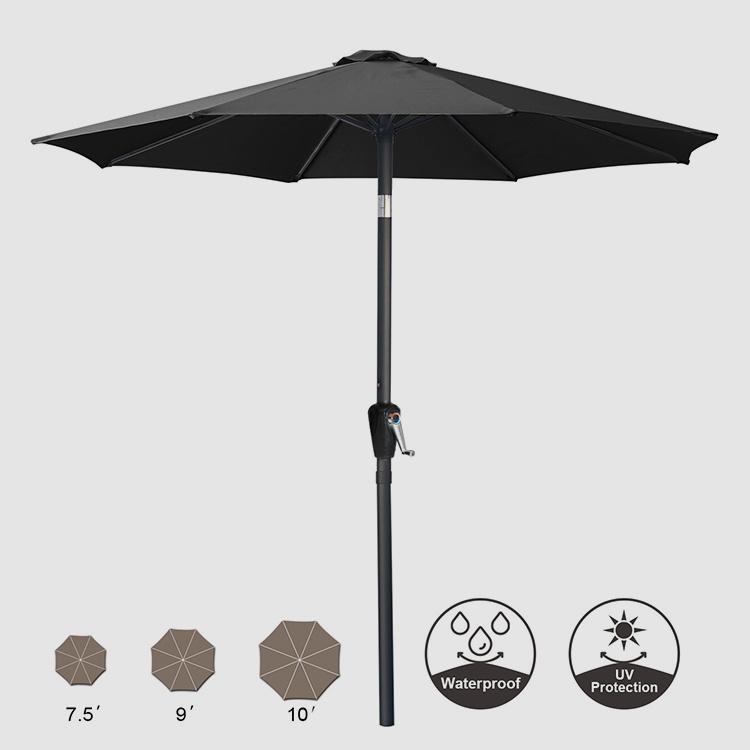 ການນໍາໃຊ້ຂອງ Patio Table Umbrella ທີ່ມີ Tilt ແລະ Crank
