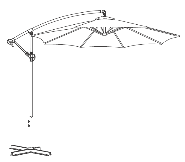ວິທີການ 10' offset UMBRELLA ໃຊ້ umbrella offset ຂອງທ່ານ