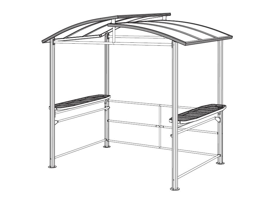 ວິທີການຕິດຕັ້ງ BBQ gazebo 8 ft x 5 ft Hardtop ຄໍາແນະນໍາ