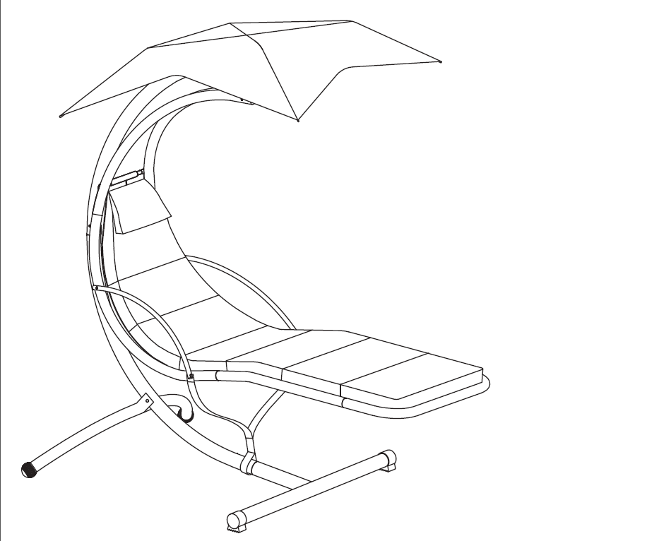 Hanging Chaise Lounger ຄູ່ມືການຕິດຕັ້ງ