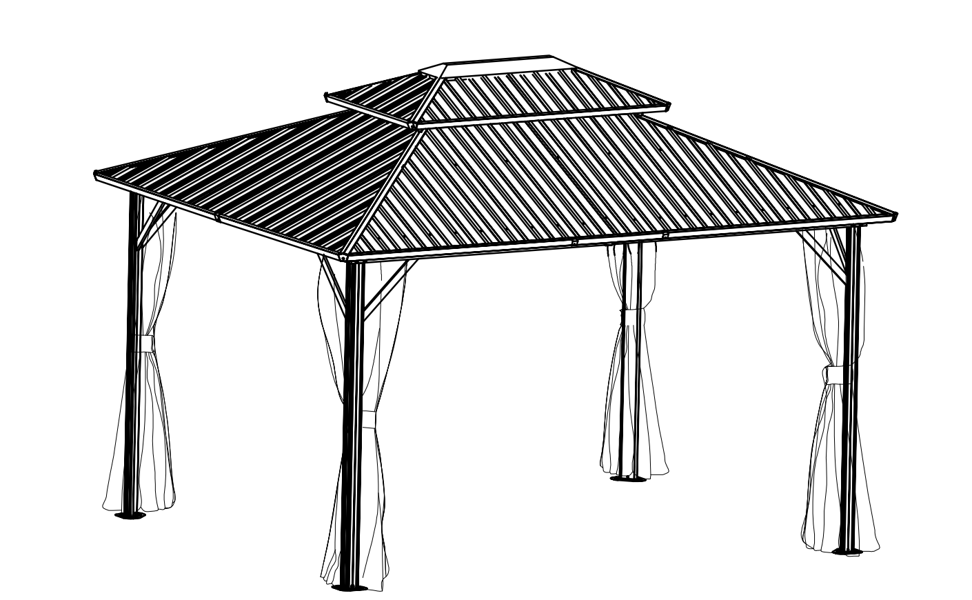 ຄູ່ມືການຕິດຕັ້ງ Gazebo ໂລຫະ
