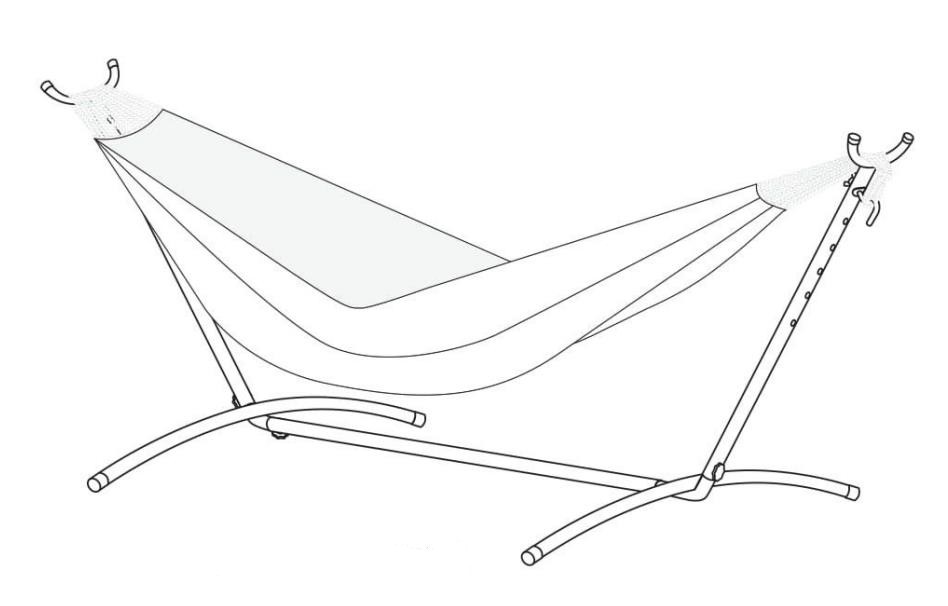 Portable Metal Hammock Stand ຄູ່ມືການຕິດຕັ້ງ