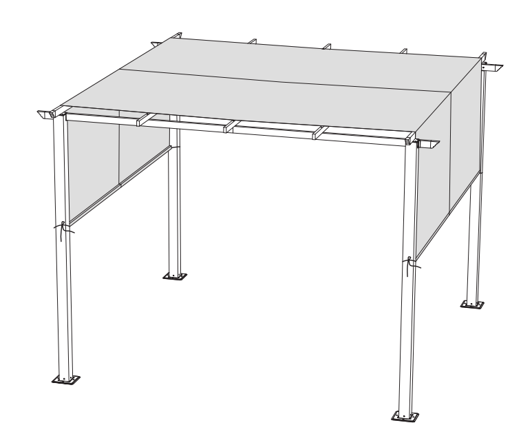 10'x10 'ແປຄູ່ມືແນະນໍາຜະລິດຕະພັນ Pergola
