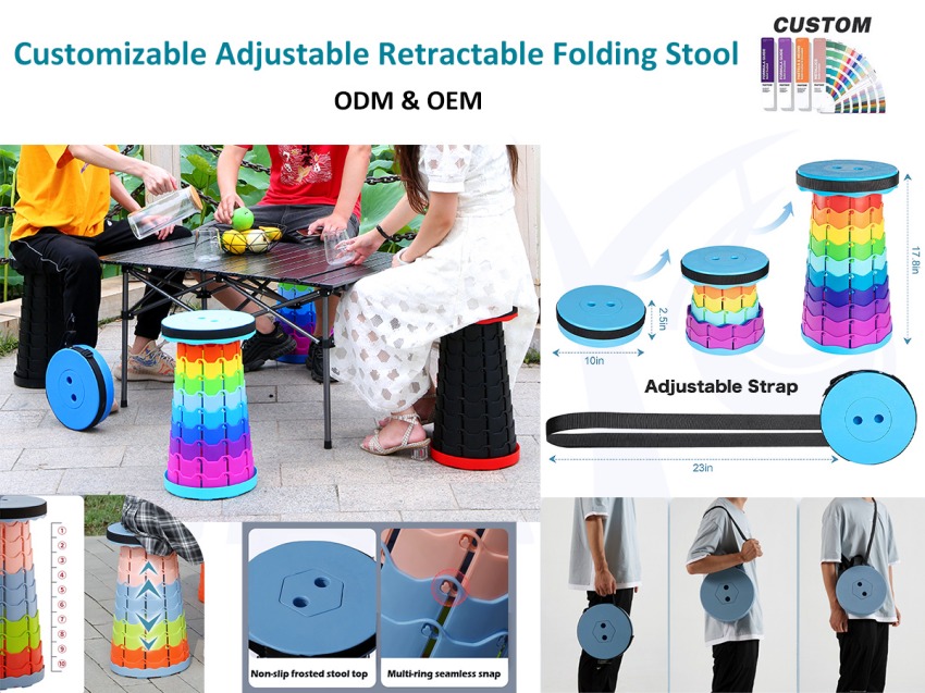ໂຕະຕັ້ງແຄ້ມ Telescopic Folding ເປັນມິດກັບສິ່ງແວດລ້ອມ