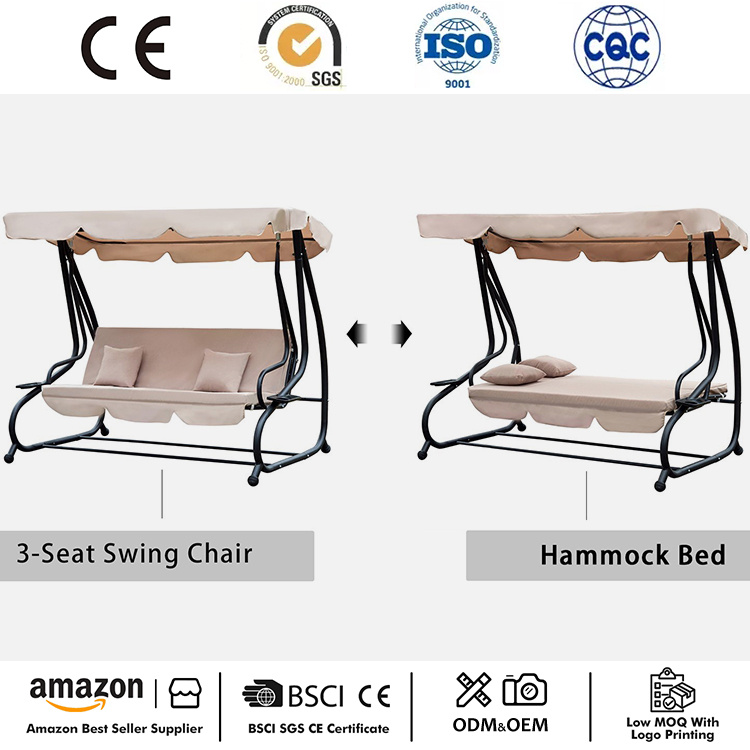 3 ທີ່ນັ່ງ Outdoor Porch Swing Bench