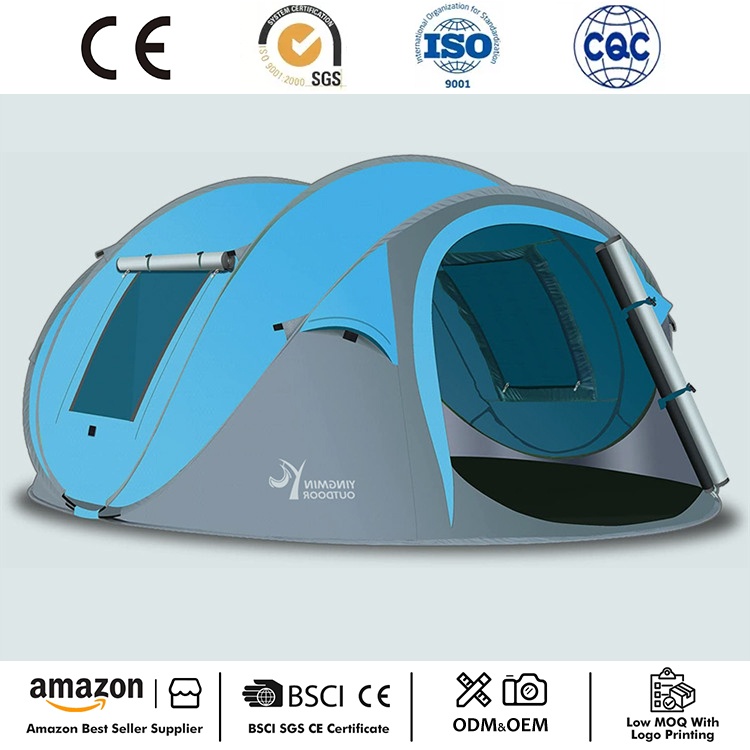 4 ຄົນທັນທີ Pop up Camping tent