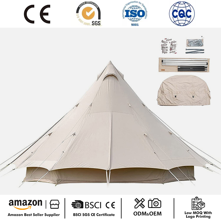 4 Season Cotton Canvas Pyramid tent