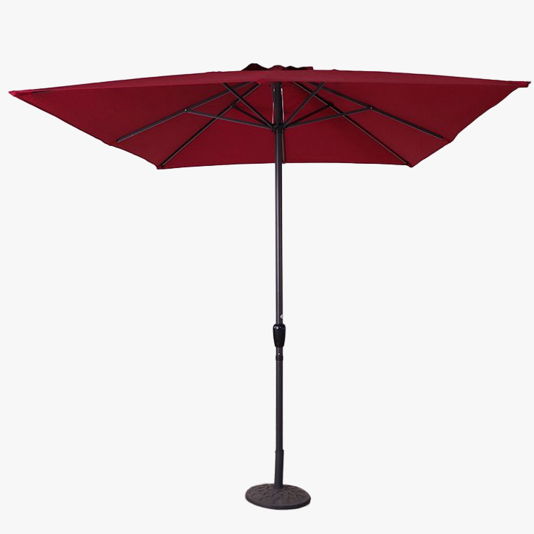 umbrella ຕະຫລາດ patio ທີ່ມີຮູບສີ່ຫລ່ຽມຍາວ 8