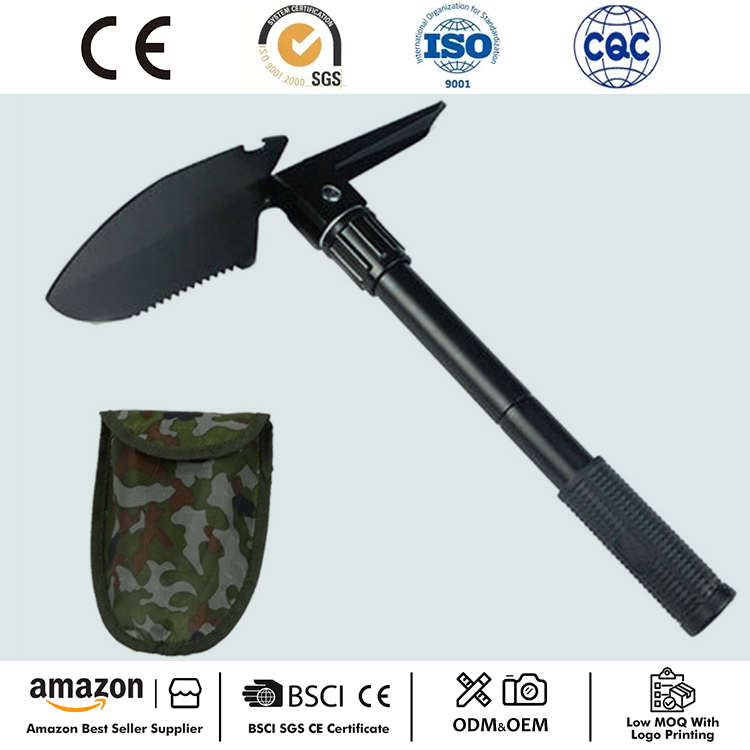 Camping Shovel ຄວາມຢູ່ລອດ Multifunctional