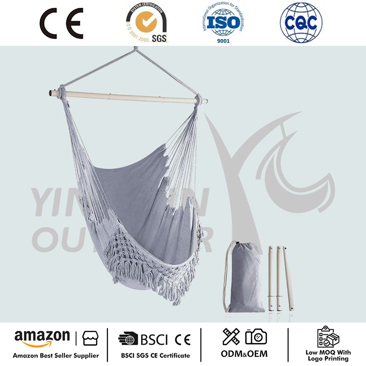 ຫ້ອຍ Swing Tassels ເກົ້າອີ້ Hammock