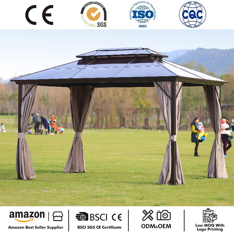 ເຮືອນຍອດກາງແຈ້ງ hardtop gatio gazebo