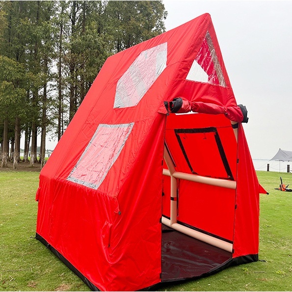 tent ທາງອາກາດທີ່ເປັນເງິນເຟີ້