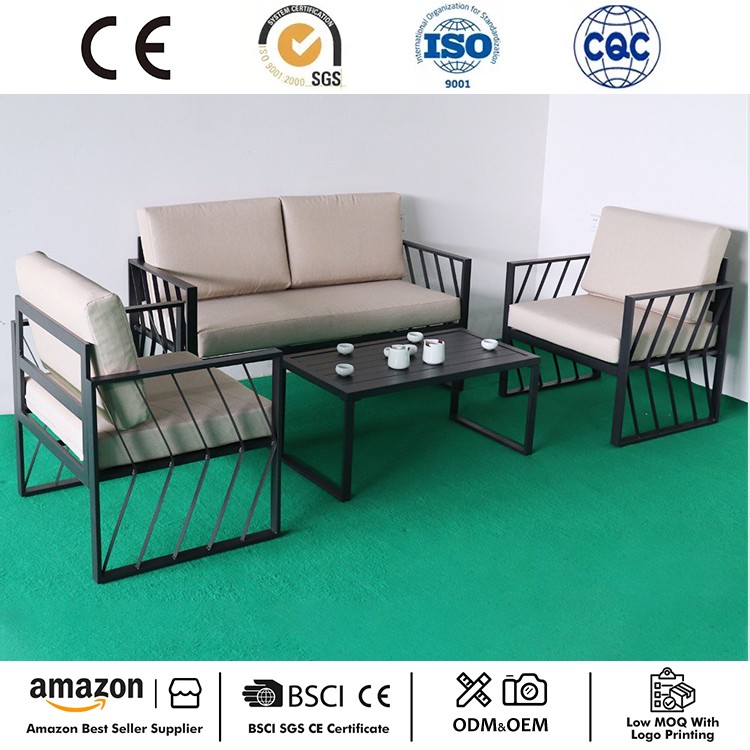 ໃໝ່ລ່າສຸດ 4 Pcs Patio Conversation Set