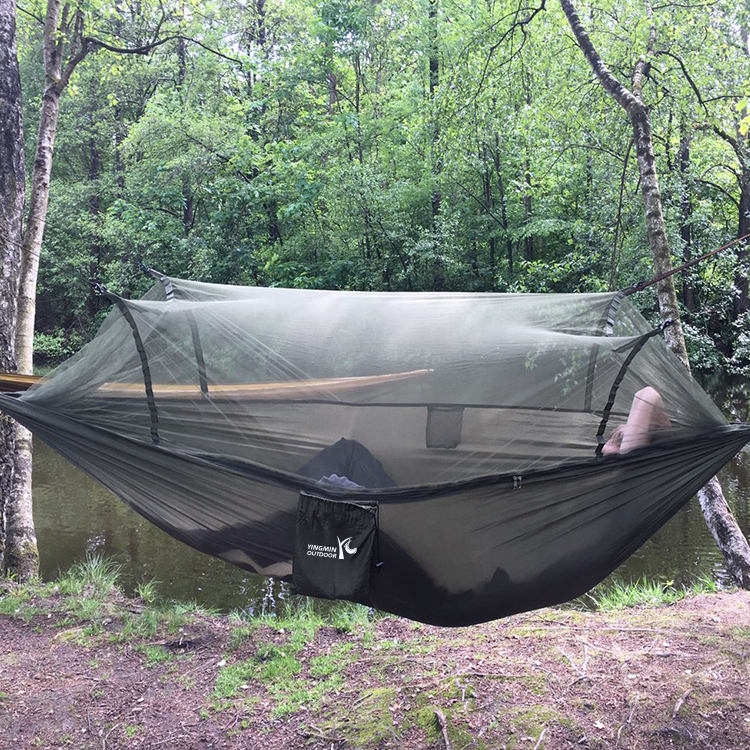 Hammock ກາງແຈ້ງທີ່ມີກັນຍຸງ