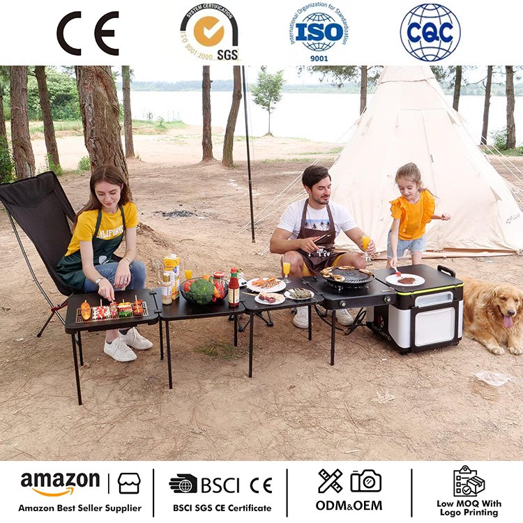 ເຮືອນຄົວ Multifunctional Camping ກາງແຈ້ງ