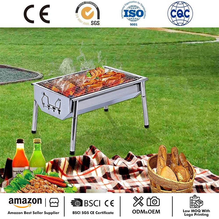 Portable BBQ Grill ຂະຫນາດນ້ອຍຕັ້ງແຄມປີ້ງ
