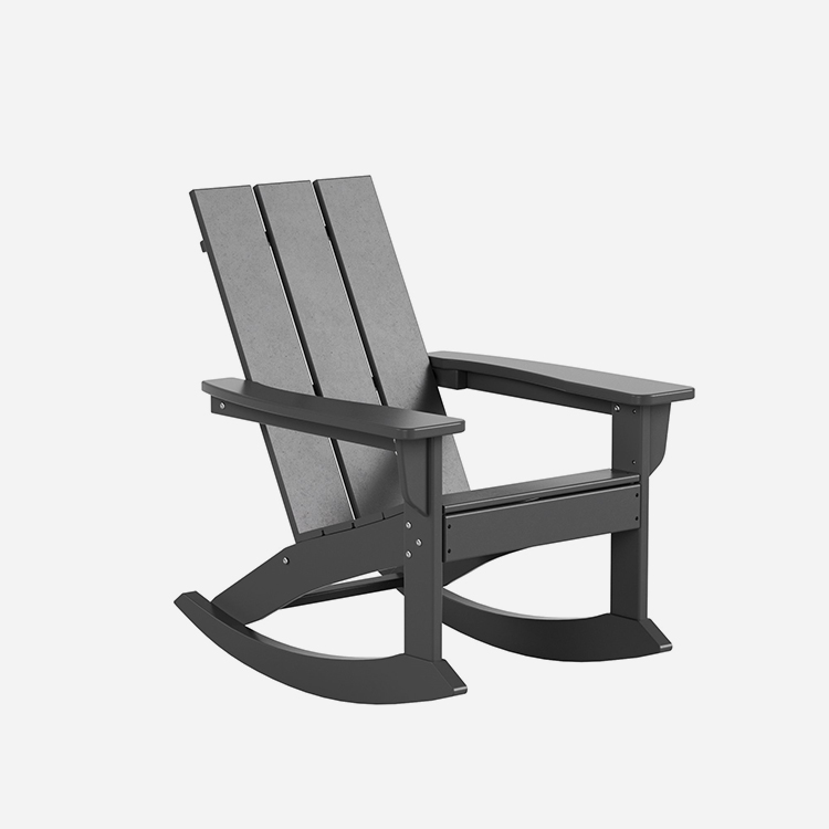 ເກົ້າອີ້ Rocking Plastic Adirondack ທີ່ທັນສະໄຫມ
