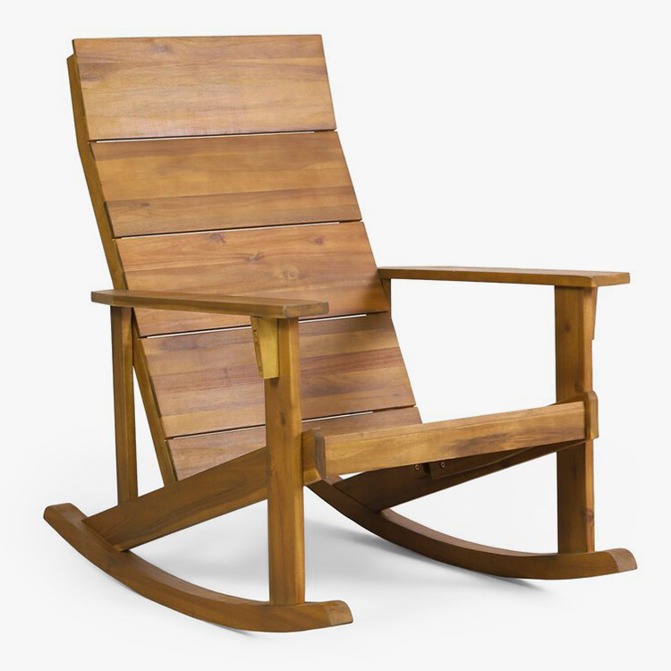 ເກົ້າອີ້ Rocking Adirondack ໄມ້ແຂງ