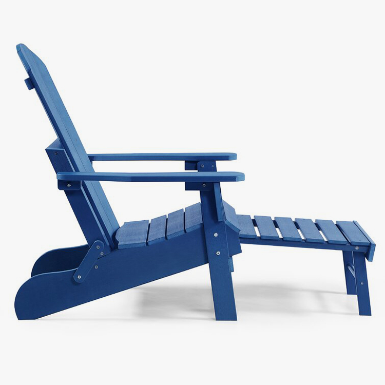 Resin Folding Chair Adirondack ກັບ Ottoman